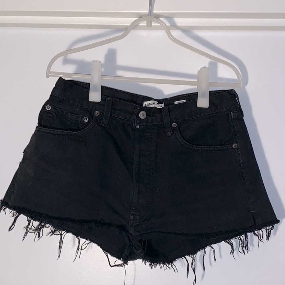 Black Re/done Levi shorts